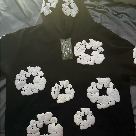 Black denim tears hoodie